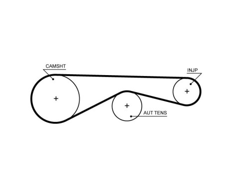 Timing belt 5704XS Gates