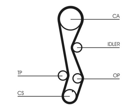 Timing belt CT1030 Contitech, Image 3