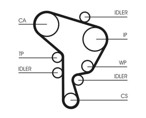 Timing belt CT1044 Contitech, Image 3