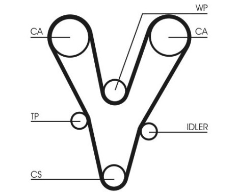 Timing belt CT1073 Contitech, Image 4