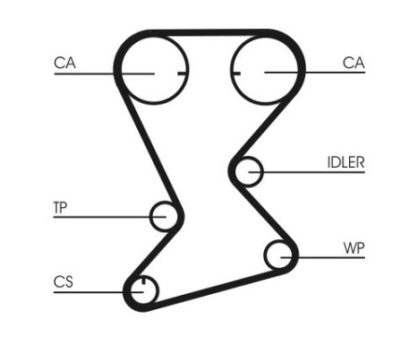 Timing belt CT1108 Contitech, Image 4