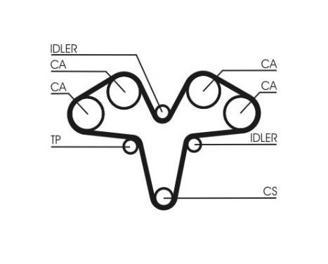 Timing belt CT1119 Contitech, Image 3