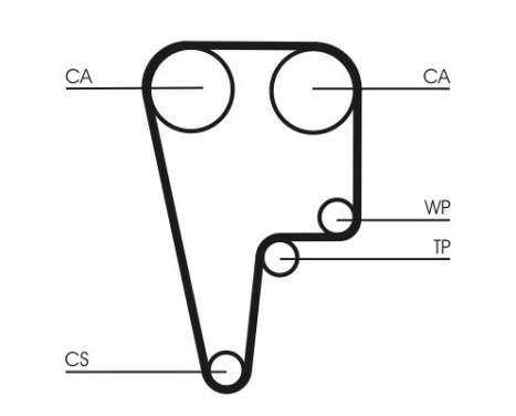 Timing belt CT1125 Contitech, Image 4