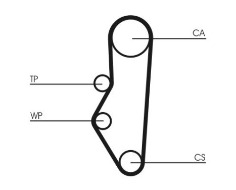 Timing belt CT525 Contitech, Image 4