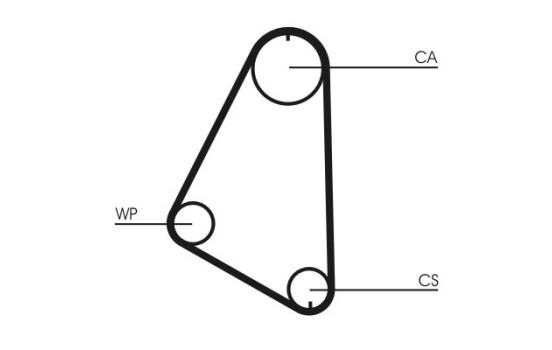 Timing belt CT526 Contitech, Image 3