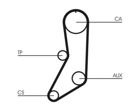 Timing Belt CT643 Contitech, Image 3