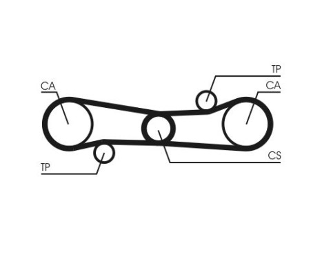 Timing belt CT654 Contitech, Image 4