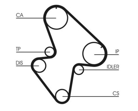 Timing belt CT710 Contitech, Image 3
