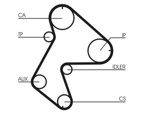 Timing belt CT711 Contitech, Image 2