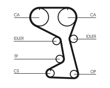 Timing belt CT712 Contitech, Image 3