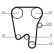 Timing belt CT737 Contitech, Thumbnail 4