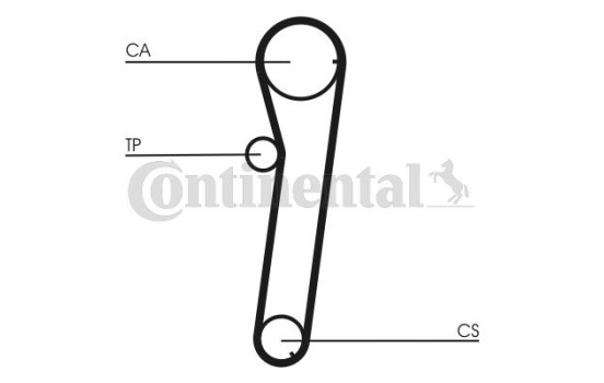 Timing belt CT740 Contitech, Image 2