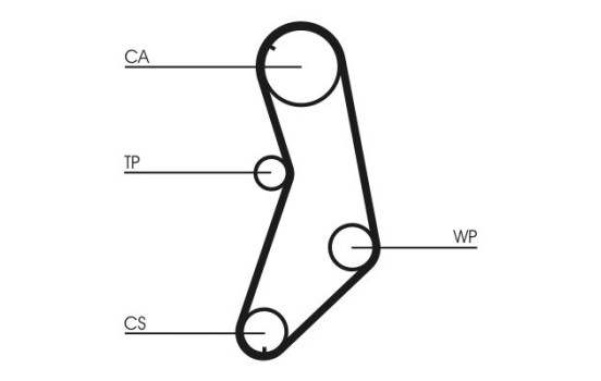 Timing belt CT745 Contitech, Image 4