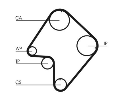 Timing belt CT832 Contitech, Image 4