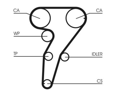 Timing belt CT947 Contitech, Image 3