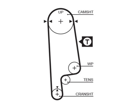 Timing Belt PowerGrip® 5232XS Gates, Image 2