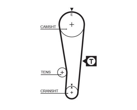 Timing Belt PowerGrip® 5382XS Gates, Image 2