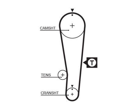 Timing Belt PowerGrip® 5393XS Gates, Image 2