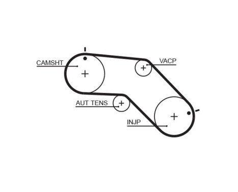 Timing Belt PowerGrip® 5504XS Gates, Image 2