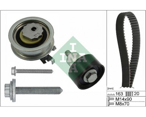 Timing Belt Set 530 0592 11 Ina, Image 2