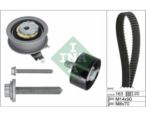 Timing Belt Set 530 0711 10 Ina
