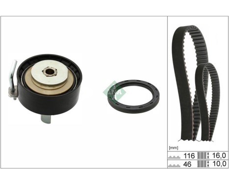 Timing belt set 530 0958 10 Ina