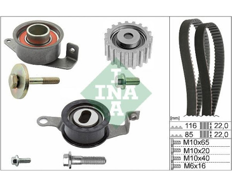 Timing Belt Set 530001010 Ina