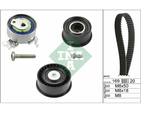 Timing Belt Set 530007810 Ina