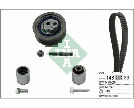 Timing Belt Set 530044510 Ina, Image 2