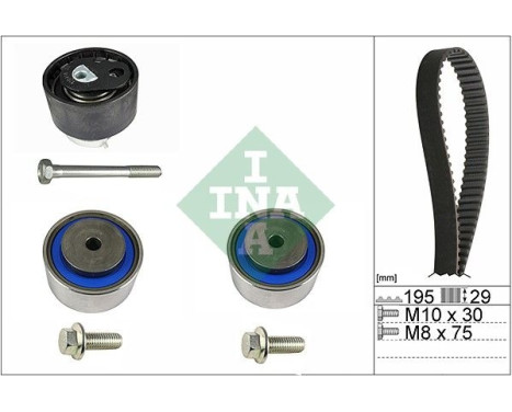 Timing Belt Set 530047510 Ina
