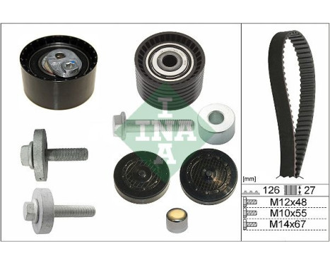 Timing Belt Set 530063810 Ina