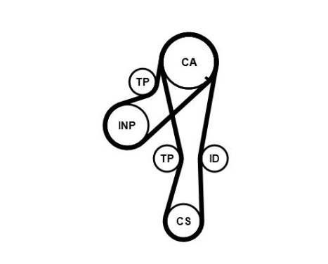 Timing belt set CT1041K2PRO Contitech, Image 2