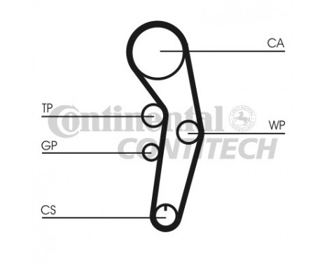 Timing Belt Set CT1090K2 Contitech, Image 2