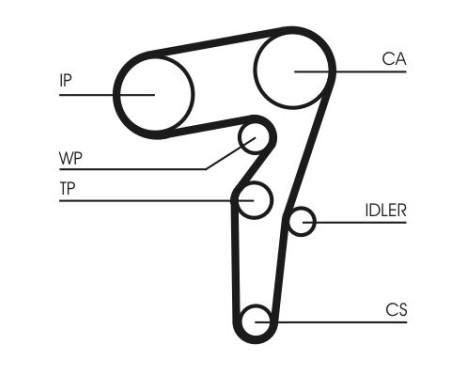 Timing belt set CT1155K1 Contitech, Image 3