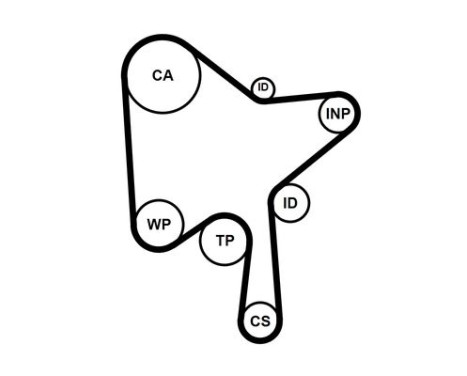 Timing Belt Set CT1216K3 Contitech, Image 3