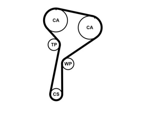 Timing belt set CT1244K2 Contitech, Image 2