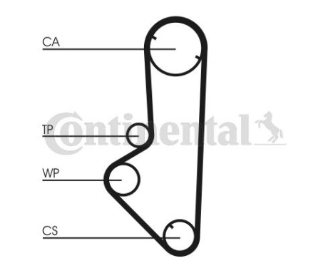 Timing Belt Set CT707K1 Contitech, Image 3