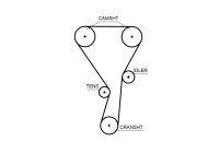 Timing belt set K025699XS Gates