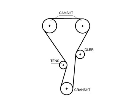 Timing belt set K025699XS Gates