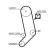 Timing Belt Set K075323XS Gates, Thumbnail 2
