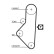 Timing Belt Set PowerGrip® K015050XS Gates, Thumbnail 3