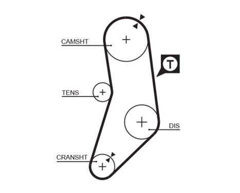 Timing Belt Set PowerGrip® K015077 Gates, Image 4