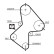 Timing Belt Set PowerGrip® K015212XS Gates, Thumbnail 2