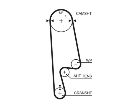 Timing Belt Set PowerGrip® K015234XS Gates, Image 4