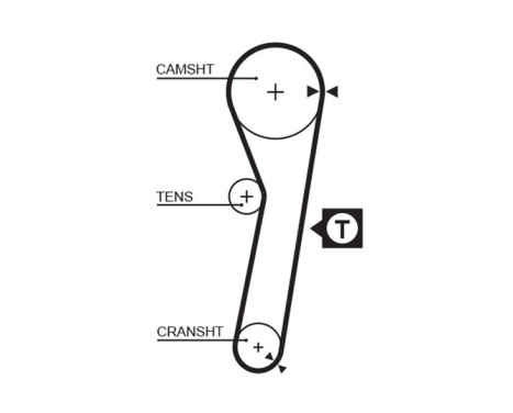 Timing Belt Set PowerGrip® K015263XS Gates, Image 4