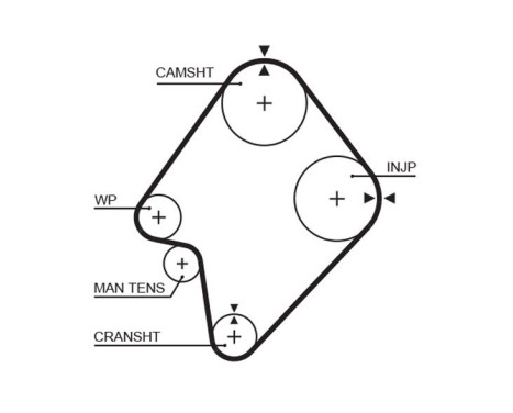 Timing Belt Set PowerGrip® K015300XS Gates, Image 3