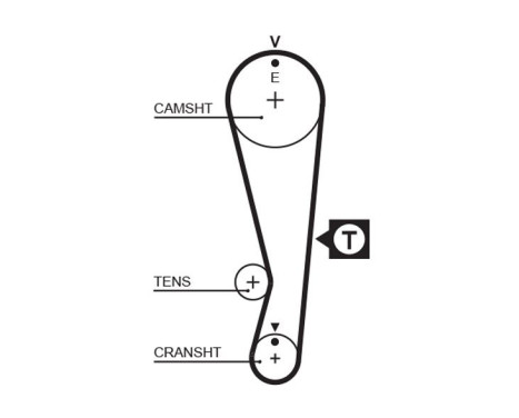 Timing Belt Set PowerGrip® K015318XS Gates, Image 4
