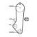 Timing Belt Set PowerGrip® K015357XS Gates, Thumbnail 3