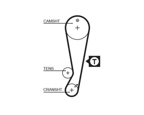 Timing Belt Set PowerGrip® K015403XS Gates, Image 4