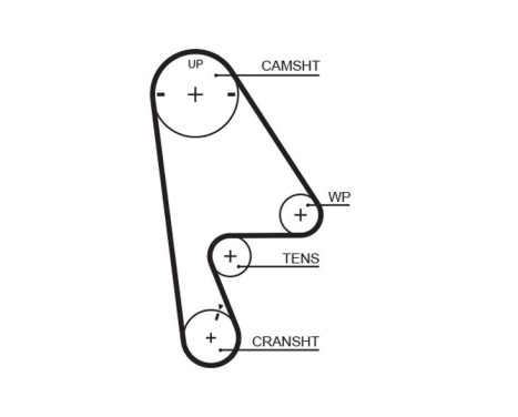Timing Belt Set PowerGrip® K015409XS Gates, Image 3